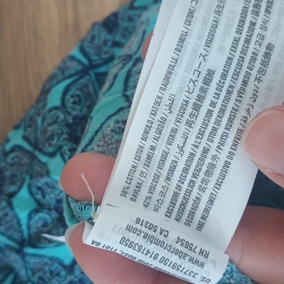 Hollister racer back patterned bohemian tank size S - Picture 5 of 7